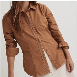 Madewell | 2023 Darted Button-Up Shirt in (Re)generative Chino